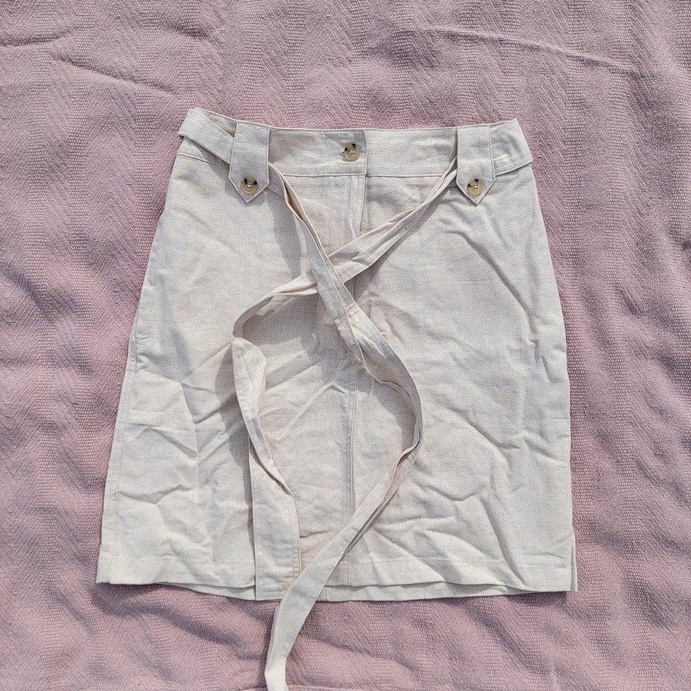 Universal Thread Light Beige Pencil Skirt